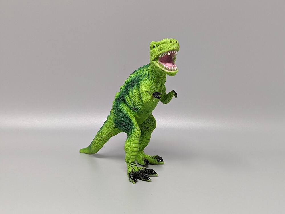 Toy Major T-Rex Hard Plastic Co 5" Dinosaur Green Tyrannosaurus Rex 2005